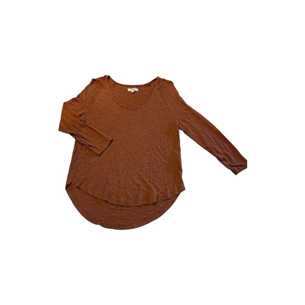 Womens Medium Madewell Long Sleeve Rust Colored Top